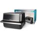 M mimotec Dubbele luchtfriteuse Touch 11 L (5,5 + 5,5 L) – dubbele luchtfriteuse zonder olie, 2850 W, 10 menu, touchscreen, instelbare timer 60 minuten, 80-200 °C, eenvoudig en gezond koken