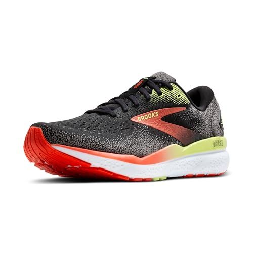 Brooks Ghost 16 Sneakers - Heren - Maat 41 - Black Mandarin Red Green