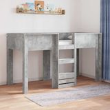 vidaXL Stapelbed voor kinderen, betongrijs, 75 x 190 cm