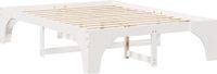 vidaXL Bedframe Wit 140 x 200 cm Massief grenenhout