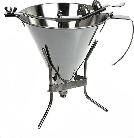 De Buyer Fondanttrechter - Zilver, hout