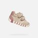 GEOX IUPIDOO PEUTER Sneakers - MELKWIT/LICHTROZE - Maat 26