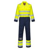 Portwest Bizflame Work Hi-Vis Antistatische Overall BIZ7 - Geel/Marine - S