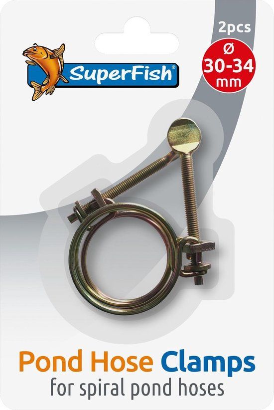 SuperFish Spiraalslangklem 2 stuks - 30-34 Mm