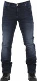 V Overlap Monza Spijkerbroek Blauw Elastaan Slim Fit Vrouwen Dark Blue