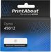 PrintAbout Tape 45012 (S0720520) Rood op transparant (12 mm) geschikt voor Dymo