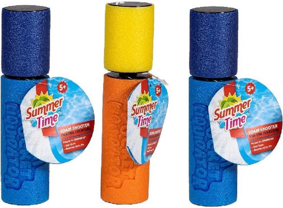 Summertime 3x Waterpistool spuit van foam 15 cm