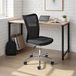 Fauteuil de bureau pour enfants, réglable en hauteur, avec revêtement en mesh, noir