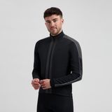 Rogelli Essential HI VIS Veste de cyclisme homme - Hiver - 4 poches - Noir