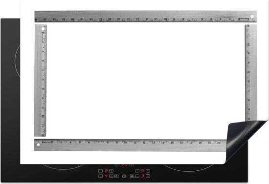 Merkloos Inductie beschermer Liniaal zwart wit