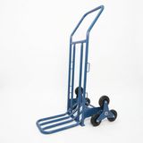 ECOVELO Steekwagen voor trappen, draagvermogen 150 kg, trapklimmer, transportopstap met 6 wielen, inklapbaar, van staal