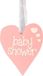 Oaktree UK Houten Viering Vormen - Pastel Roze - Klein - Baby Shower