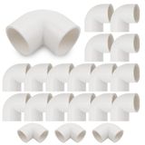 PVC-U Set de 20 Connecteurs Coude 90 Degrés
