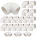 PVC-U Set de 20 Connecteurs Coude 90 Degrés