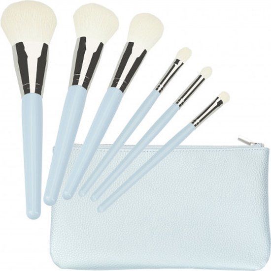 MIMO Haarspullen Make-Up Luxe Bag & Brushes Set - 6st.