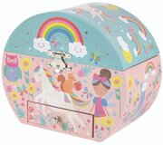 Floss & Rock Rainbow Fairy Music/Jewelry Box - 14 x 16.5 x 9 cm - Multi