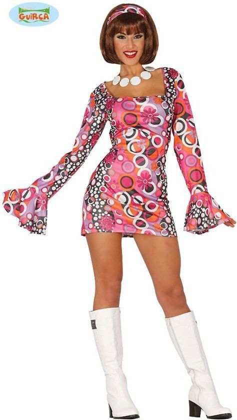 Guirca Dames kostuum - Disco night jurk - mt L