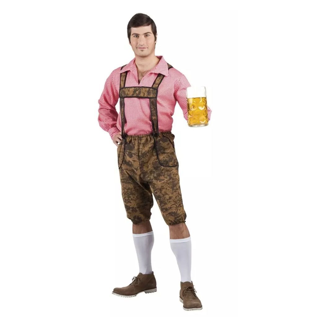 Partylook Werner - Kostuum - Maat 50/52 - Bruin