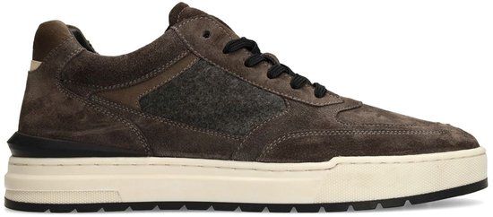 Manfield Heren Grijze Suède Sneakers Maat 41