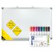 Idena 90883 - Whiteboard met pennenbakje, ca. 60 x 40 cm, incl. 8 STAEDTLER Lumocolor whiteboard markers met ronde punt ca. 2 mm lijndikte