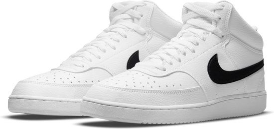 Nike Court Vision Mid Heren Sneakers Wit - Maat 43
