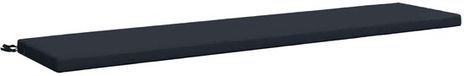 vidaXL Coussin de banc SOEST 100% Polyester Bleu foncé 180 x 40 x 5 cm