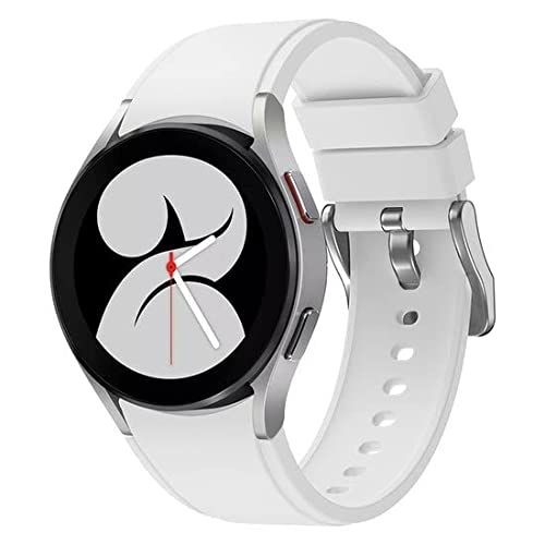 By Qubix - Geschikt voor Samsung Galaxy Watch 5 Pro - 45mm - Siliconen sportband - Wit - compatible samsung bandjes - smartwatchbandjes
