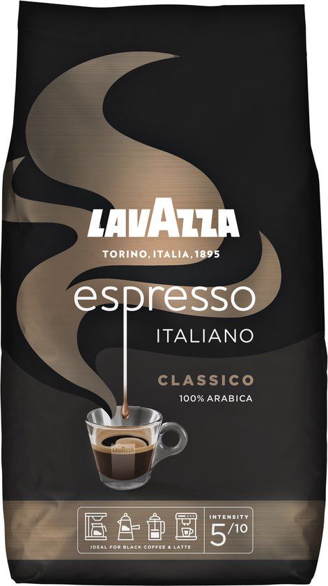 Lavazza Espresso Italiano Classico Koffiebonen - 1 kg - 100% Arabica - Intensiteit 5/10