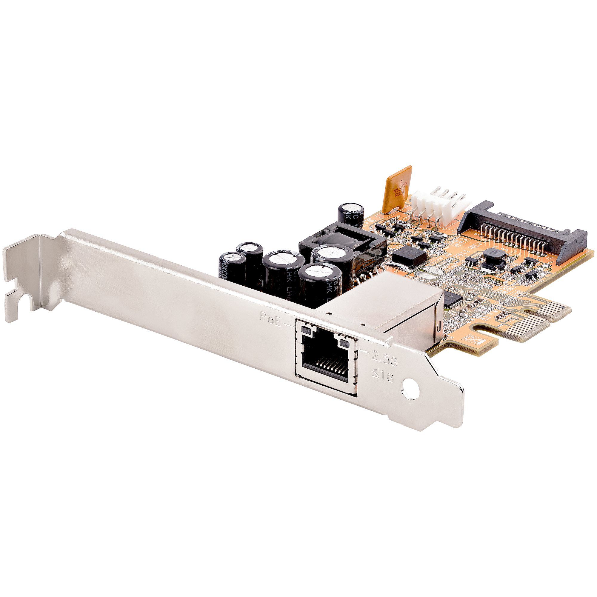 StarTech.com 2.5Gbps PCIe PoE Network Card - 1x RJ45, 30W, Low Profile