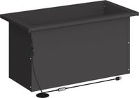 vidaXL - Plantenbak met LED - Zwart - 30 x 60 x 30 cm - Staal