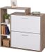Merkloos Relaxdays Schoenenkast - 80x90x23,5 cm - naturel-wit