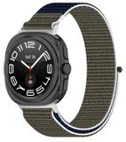 Wigento Samsung Galaxy Watch Ultra 47mm: Elastische sportband met klittenbandsluiting, gemaakt van nylon (model M6)