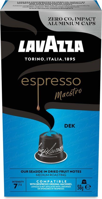 Lavazza Espresso Decafe koffiecups 10st - Compatibel met Nespresso