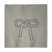 DBKD Serviette en papier Bow 33x33 cm Lot de 20 Beige