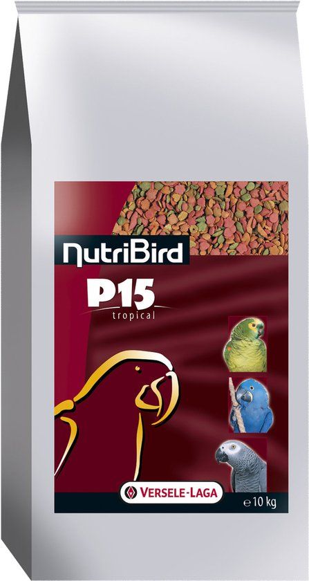 Nutribird P15 Tropical Onderhoudsvoeder Papegaaienvoer - 10 kg