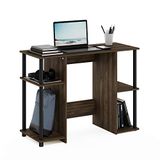 Furinno JAYA Compact computerbureau, bureau, bureau, Columbia walnoot/zwart