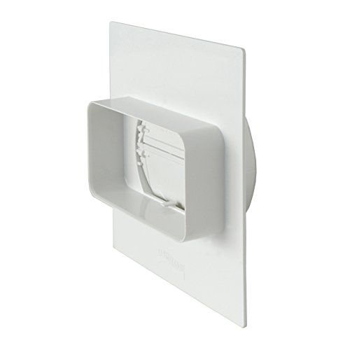 La Ventilazione De ventilatie pmv126b Plaque-stappen A wandbuis hoekig op rond, 120 x 60 mm - 100 mm
