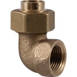 Conex soldeer kniekoppeling brons 3/4"x22mm