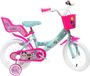 Denver Meisjesfiets 14 Inch Roze/Turquoise