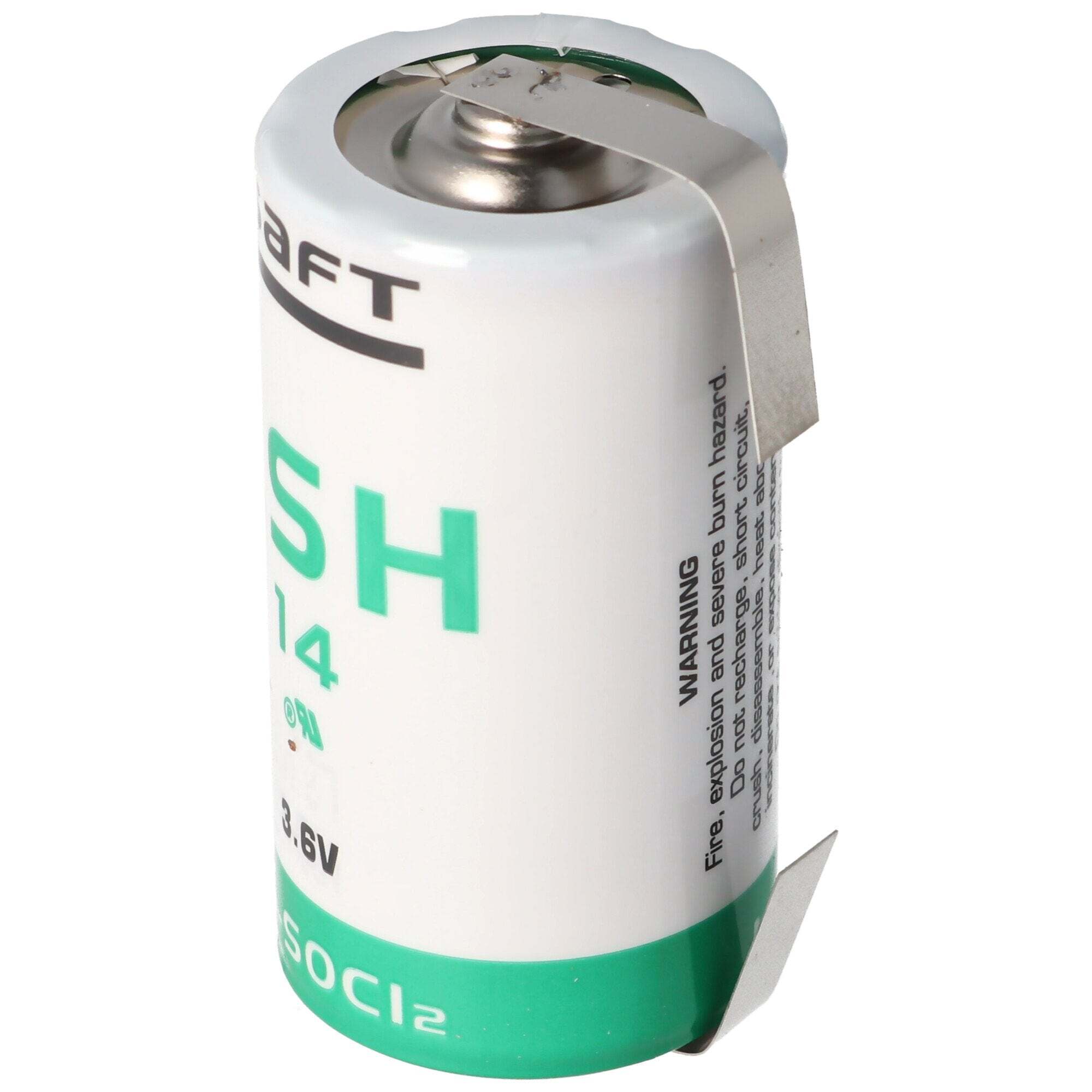 Saft SAFT LSH 14 lithiumbatterij 3.6V Primair met soldeerlip U-vorm