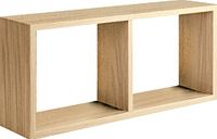 Homemania Morgana Wandrek, voor woonkamer, slaapkamer, kantoor, MDF, ruw gezaagd eiken, 70 x 30 x 15,5 cm