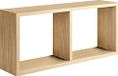 Homemania Morgana Wandrek, voor woonkamer, slaapkamer, kantoor, MDF, ruw gezaagd eiken, 70 x 30 x 15,5 cm