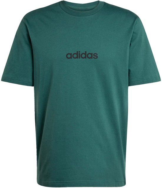 Adidas M Lin Sj T Sport T-shirt Heren Groen Katoen XXL
