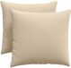 vidaXL - Zitkussens - 2 - st - Stof - Crème - 50 - x - 50 - cm