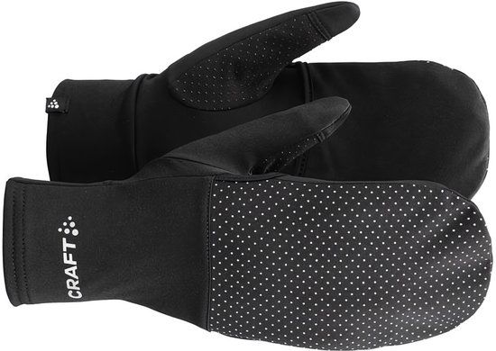 Craft-handschoenen Lumen Fleece Hybrid Glove Mannen Zwart
