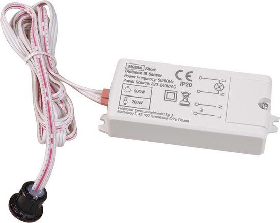 Maclean MCE84 Mini Bewegingssensor - Wit - Voor Binnen