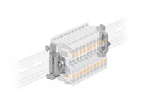 Delock DIN Rail End Clamp Steel screwable 4 pieces