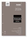 Finocam 711650026 Organizer Refill 2026 Beige A4 Day on 1 Page Lined Paper FSC Certified