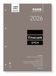 Finocam 711650026 Organizer Refill 2026 Beige A4 Day on 1 Page Lined Paper FSC Certified
