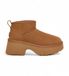UGG Australian W Classic Ultra Mini Enkellaarzen - Suède - Wol - Rubber - Bruin - Maat 36
